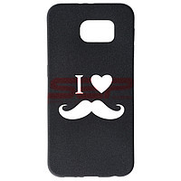 Accesorii GSM - Toc TPU Plush I love Moustache: Toc TPU Plush I love Moustache Samsung Galaxy S6
