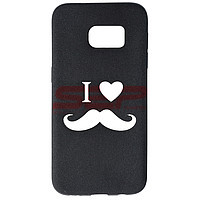 Accesorii GSM - Toc TPU Plush I love Moustache: Toc TPU Plush I love Moustache Samsung Galaxy S7