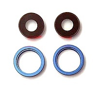 Accesorii GSM - Geam camera foto: Geam camera cu Rama Apple iPhone 13 BLUE