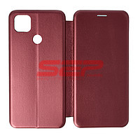 Accesorii GSM - : Toc FlipCover Round Xiaomi Redmi 9C Wine