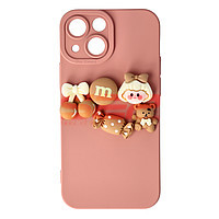 Accesorii GSM - Toc silicon 3D Cartoon: Toc silicon 3D Cartoon Apple iPhone 13 Mini Pink Candy