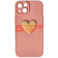Accesorii GSM - Toc silicon 3D Cartoon: Toc silicon 3D Cartoon Apple iPhone 13 Pink Heart