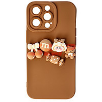 Accesorii GSM - TPU Back Cover: Toc silicon 3D Cartoon Apple iPhone 13 Pro Brown Candy