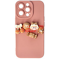 Accesorii GSM - Toc silicon 3D Cartoon: Toc silicon 3D Cartoon Apple iPhone 13 Pro Pink Candy