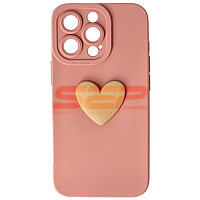 Accesorii GSM - Toc silicon 3D Cartoon: Toc silicon 3D Cartoon Apple iPhone 13 Pro Pink Heart
