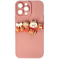 Accesorii GSM - Toc silicon 3D Cartoon: Toc silicon 3D Cartoon Apple iPhone 13 Pro Max Pink Candy