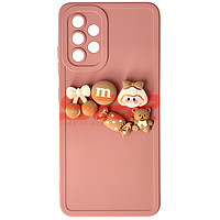 PROMOTIE Accesorii GSM: Toc silicon 3D Cartoon Samsung Galaxy A32 4G Pink Candy
