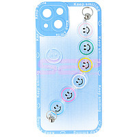 Accesorii GSM - Toc TPU Smiley Chain: Toc TPU Smiley Chain Apple iPhone 13 Blue