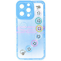 Accesorii GSM - Toc TPU Smiley Chain: Toc TPU Smiley Chain Apple iPhone 13 Pro Blue