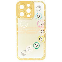 Accesorii GSM - Toc TPU Smiley Chain: Toc TPU Smiley Chain Apple iPhone 13 Pro Yellow