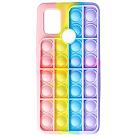 Accesorii GSM - Toc silicon Pop IT: Toc silicon Pop IT Bubble Samsung Galaxy A21s Rainbow