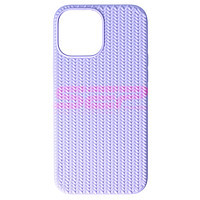 PROMOTIE Accesorii GSM: Toc silicon Woven Texture Apple iPhone 13 Pro Max Lavender