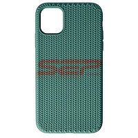 Accesorii GSM - Toc silicon Woven Texture: Toc silicon Woven Texture Apple iPhone 11 Midnight Green