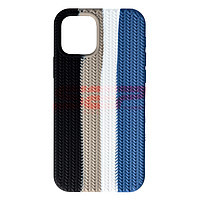 PROMOTIE Accesorii GSM: Toc silicon Woven Texture Apple iPhone 12 Storm