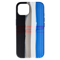 PROMOTIE Accesorii GSM: Toc silicon Woven Texture Apple iPhone 13 Storm