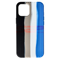 PROMOTIE Accesorii GSM: Toc silicon Woven Texture Apple iPhone 12 Pro Max Storm
