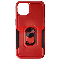 Toc TPU+PC Shockproof Ring Case Apple iPhone 13 Red Black