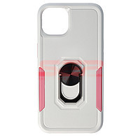 Accesorii GSM - Toc TPU+PC Shockproof Ring Case: Toc TPU+PC Shockproof Ring Case Apple iPhone 13 Milky Pink