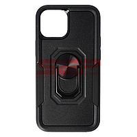 Accesorii GSM - Toc TPU+PC Shockproof Ring Case: Toc TPU+PC Shockproof Ring Case Apple iPhone 13 mini Black