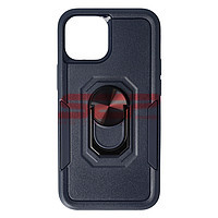 Accesorii GSM - Toc TPU+PC Shockproof Ring Case: Toc TPU+PC Shockproof Ring Case Apple iPhone 13 mini Blue