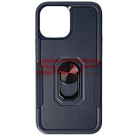 Accesorii GSM - Toc TPU+PC Shockproof Ring Case: Toc TPU+PC Shockproof Ring Case Apple iPhone 13 Pro Blue