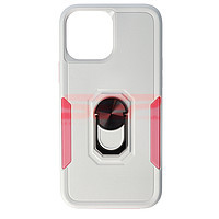 Accesorii GSM - Toc TPU+PC Shockproof Ring Case: Toc TPU+PC Shockproof Ring Case Apple iPhone 13 Pro Max Milky Pink