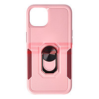 Accesorii GSM - Toc TPU+PC Shockproof Ring Case: Toc TPU+PC Shockproof Ring Case Apple iPhone 13 Pink Raspberry