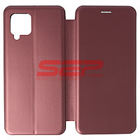 Accesorii GSM - Toc FlipCover Round: Toc FlipCover Round Samsung Galaxy A42 5G Wine