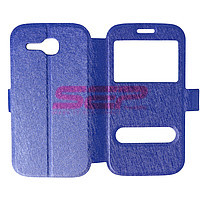Accesorii GSM - Toc FlipCover EasyView: Toc FlipCover Double EasyView Leather Huawei Ascend Y600 BLUE