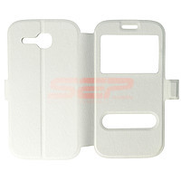 Accesorii GSM - Toc FlipCover EasyView: Toc FlipCover Double EasyView Leather Huawei Ascend Y600 WHITE