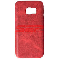 Accesorii GSM - Toc Leather Vintage Tatoo: Toc Leather Vintage Tatoo Samsung Galaxy S7 RED