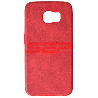 Accesorii GSM - Toc Leather Vintage Tatoo: Toc Leather Vintage Tatoo Samsung Galaxy S6 RED