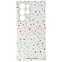 Accesorii GSM - Toc TPU Leather Frosted: Toc TPU Leather Frosted Samsung Galaxy S22 Ultra Dots