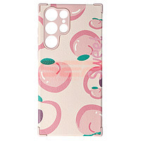 Accesorii GSM - : Toc TPU Leather Frosted Samsung Galaxy S22 Ultra Peach