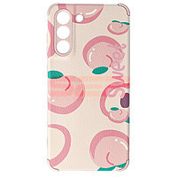 Accesorii GSM - Toc TPU Leather Frosted: Toc TPU Leather Frosted Samsung Galaxy S21 FE Peach