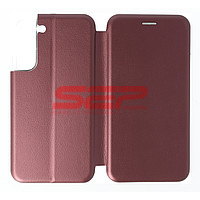 Accesorii GSM - Toc FlipCover Round: Toc FlipCover Round Samsung Galaxy S22 Plus Wine
