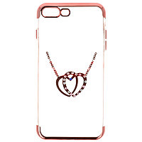 Accesorii GSM - Toc TPU Diamonds: Toc TPU Diamonds Apple iPhone 8 Plus HEARTS