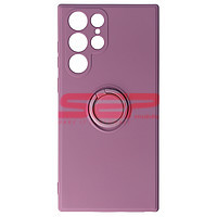 Accesorii GSM - Toc silicon Liquid Ring Stand: Toc silicon Liquid Ring Stand Samsung Galaxy S22 Ultra Lilac