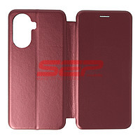 Accesorii GSM - Toc FlipCover Round: Toc FlipCover Round Huawei nova Y70 / Y70 Plus Wine