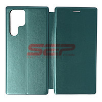 Accesorii GSM - Toc FlipCover Round: Toc FlipCover Round Samsung Galaxy S22 Ultra Sea Green