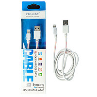 Accesorii GSM - Cablu date USB: Cablu date Lightning compatibil iphone 5 / 6 / 7 / 8 TD-LTE TD-CA33