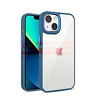 Accesorii GSM - Toc TPU+PC Shell Clear Cover: Toc TPU+PC Shell Clear Cover Apple iPhone 14 Pro Blue