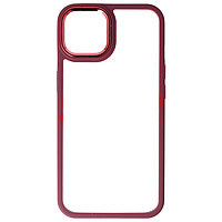Toc TPU+PC Shell Clear Cover Apple iPhone 14 Burgundy