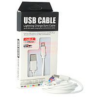 Accesorii GSM - Cablu date 1,5 metri: Cablu date USB 1,5 metri iPhone 5 / 5C / 5S / 6 / 7 / iPad mini