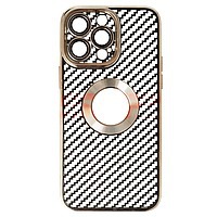 Accesorii GSM - Toc TPU Luxury Carbon Fiber: Toc TPU Luxury Carbon Fiber Apple iPhone 14 Pro Max Gold