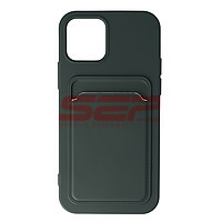 Accesorii GSM - Toc TPU Card Holder: Toc TPU Card Holder Apple iPhone 12 Pro Dark Green