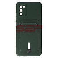 Accesorii GSM - LICHIDARE DE STOC: Toc TPU Card Holder Samsung Galaxy A02s Dark Green