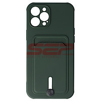 Accesorii GSM - Toc TPU Card Holder: Toc TPU Card Holder Apple iPhone 12 Pro Max Dark Green
