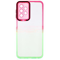 PROMOTIE Accesorii GSM: Toc TPU+PC Gradient Frame Samsung Galaxy A23 4G Pink-Green