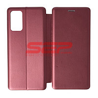 Accesorii GSM - Toc FlipCover Round: Toc FlipCover Round Samsung Galaxy Note 20 5G Wine